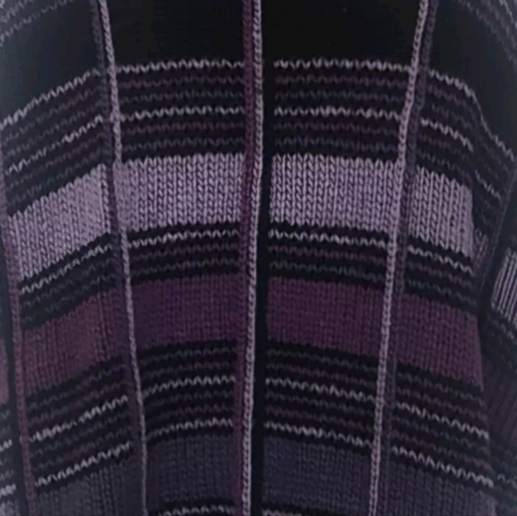 Vintage Dobrila Handknit 100% Wool Sweater Size Large Pockets Retro Plaid. - Picture 7 of 9